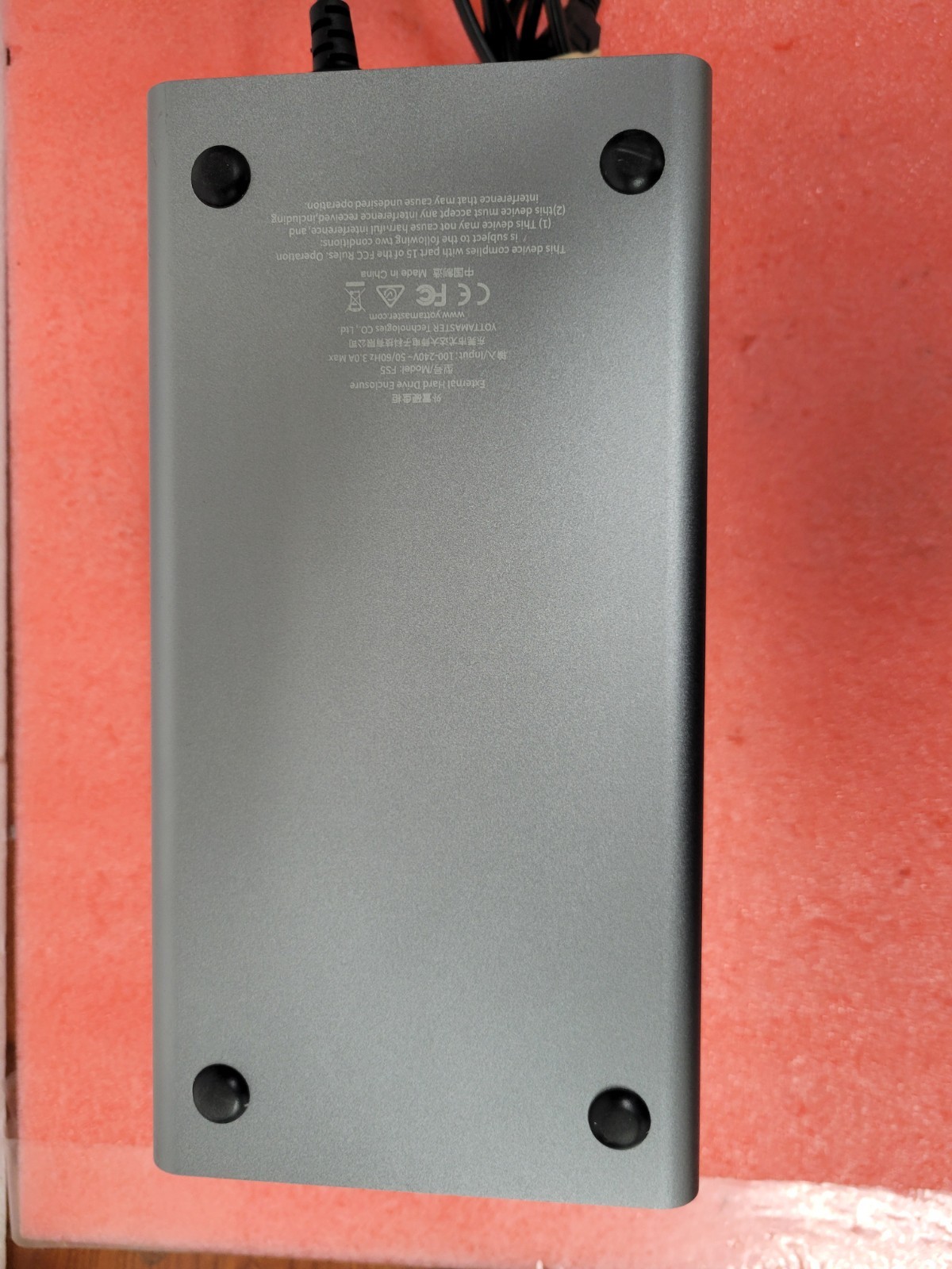 Yottamaster 5 Bay External Hard Drive Enclosure FS5 150W 10Gbps USB3.0 | C240