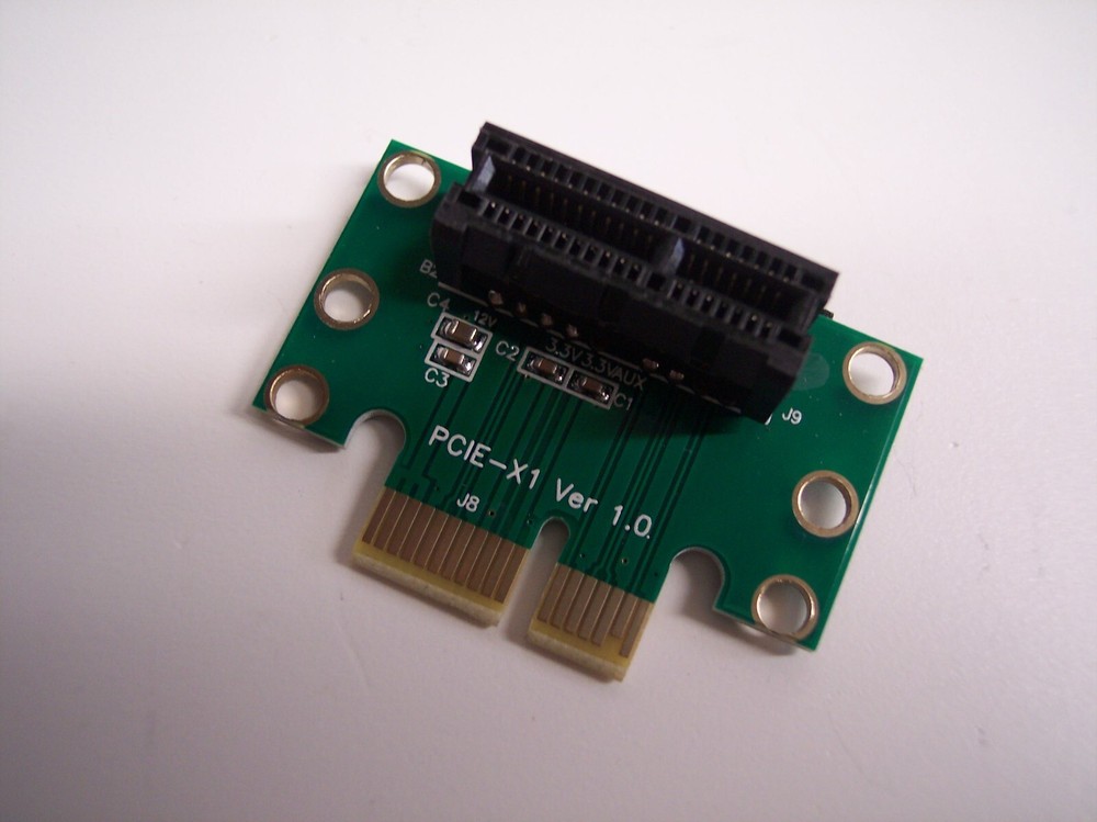 2pk PCI-E 1X Adapter Fit for Graphics Riser Card Replacement