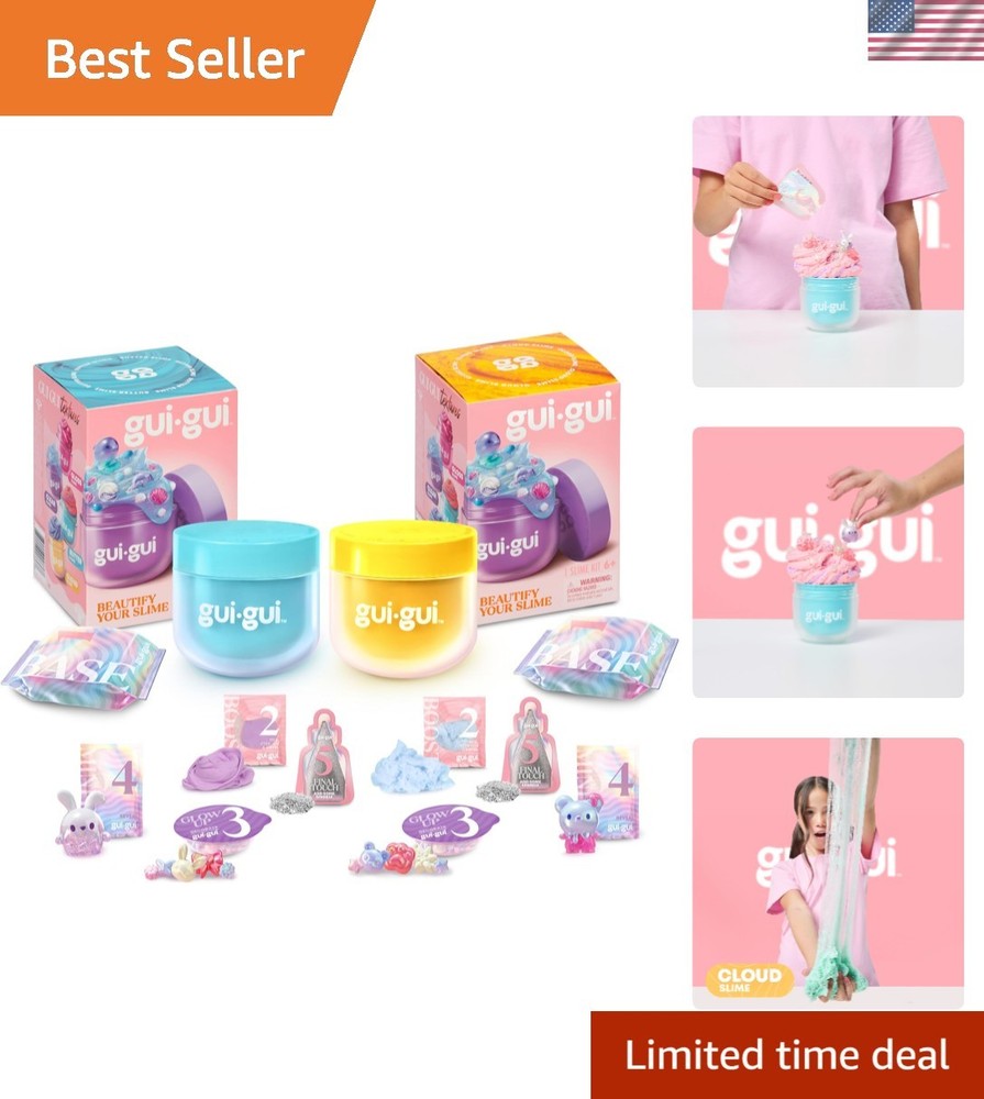 Engaging Slime Kit: DIY Butter & Cloud Scented Slime - 2-Pack Charm Bundle