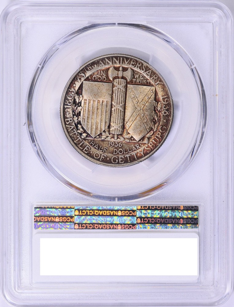 1936 Gettysburg Commemorative Half MS-67 PCGS Certified