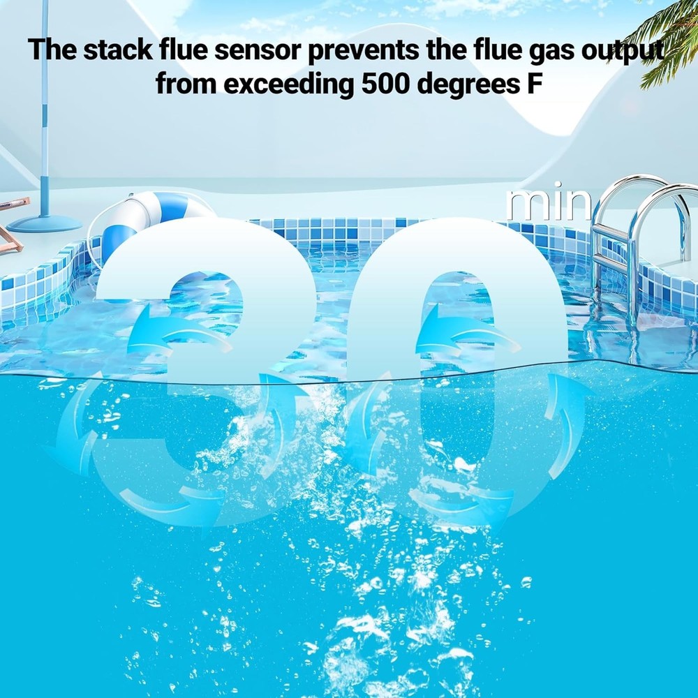 Stack Flue Sensor Replacement for Pentair Sta-Rite MasterTemp Max-E-Therm Poo...