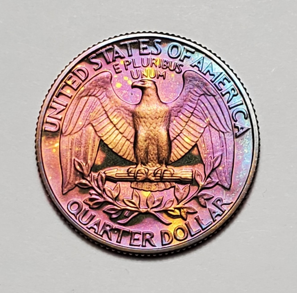 TONED 1981 S WASHINGTON QUARTER PROOF UNC #P2653
