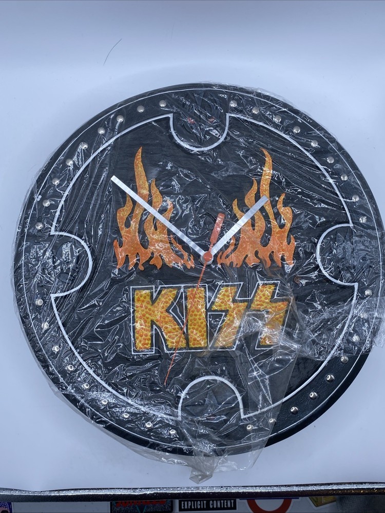KISS Vintage 2001 SPENCER GIFTS WALL CLOCK-NEW-RARE