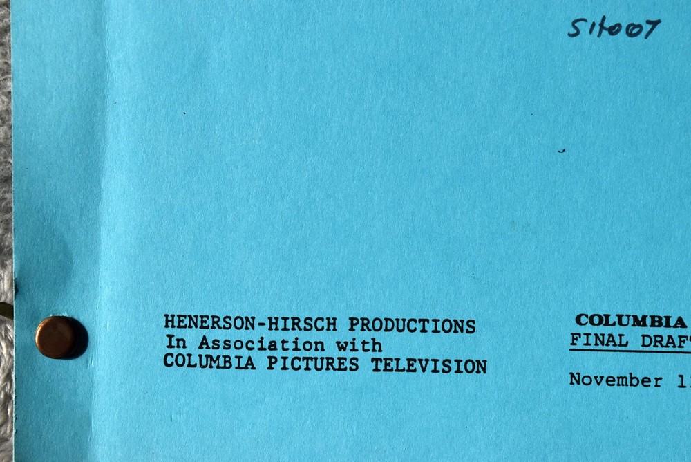 1986 Starman " The Gift " Original Screenplay Script Final Draft