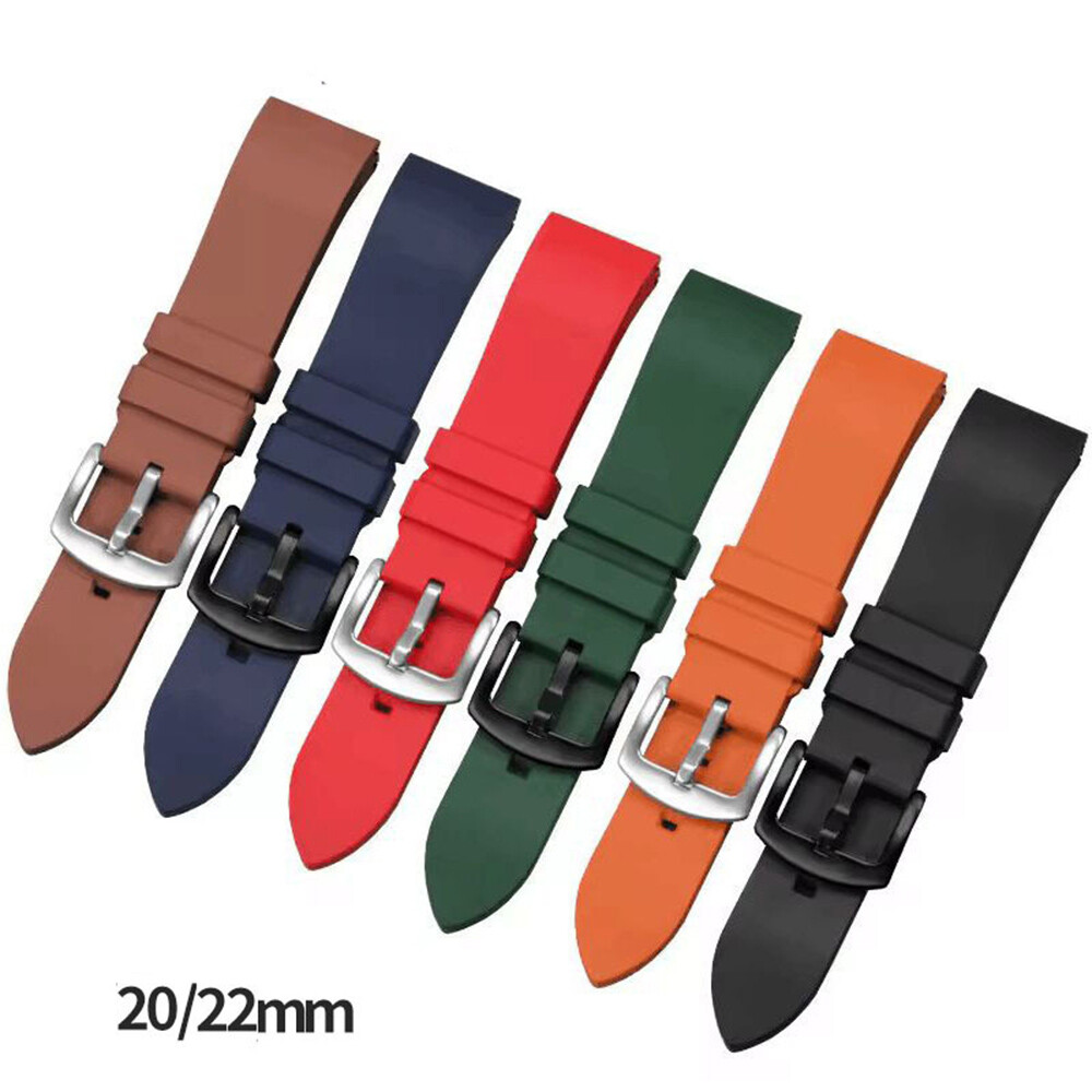 20mm 22mm Soft Silicone Watch Band Divers Replacement Strap Quick Release US *