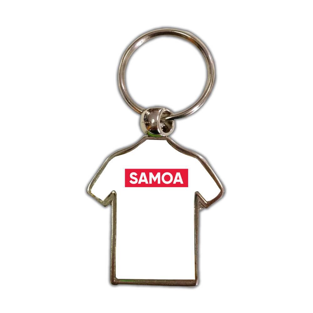 Samoa : Gift Shirt Keychain Samoan Red Stripe