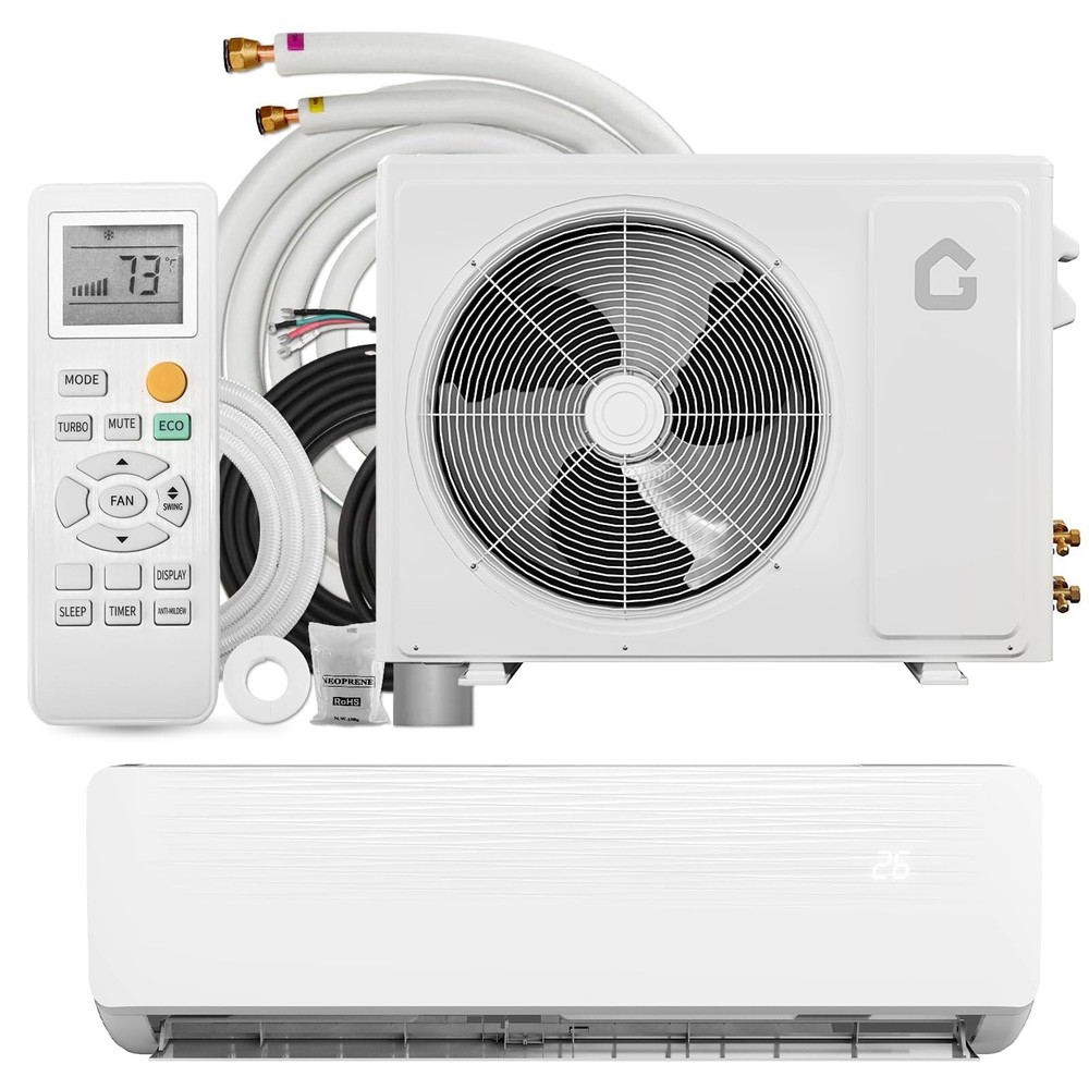 12000 BTU Mini Split System Air Conditioners/Heating System 19 SEER2 115V