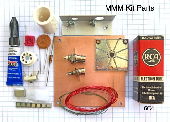 Ham Radio Vacuum-tube (Thermatron) QRP CW Michigan Mighty Mite Transmitter Kit