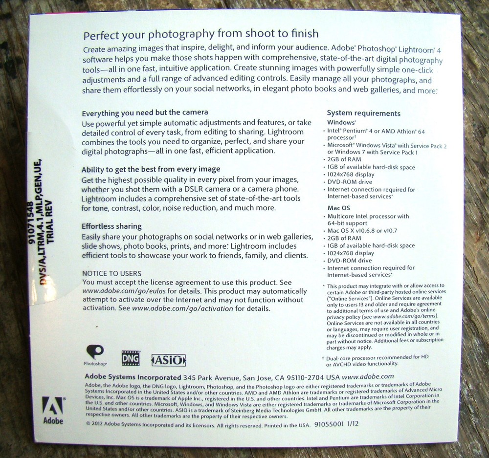 Photoshop Elements 10 ~3 Software CDs 2011~ w Serial # 🫧