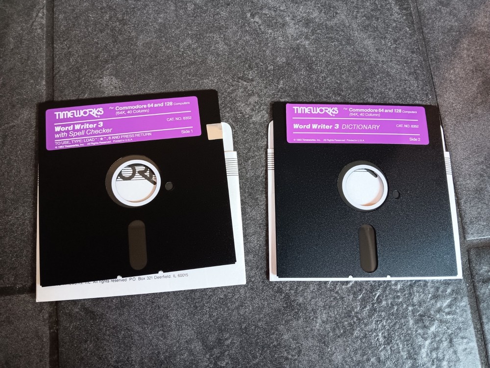 Commodore 64 Timeworks Word Writer 3 Computer Software Tested/Works