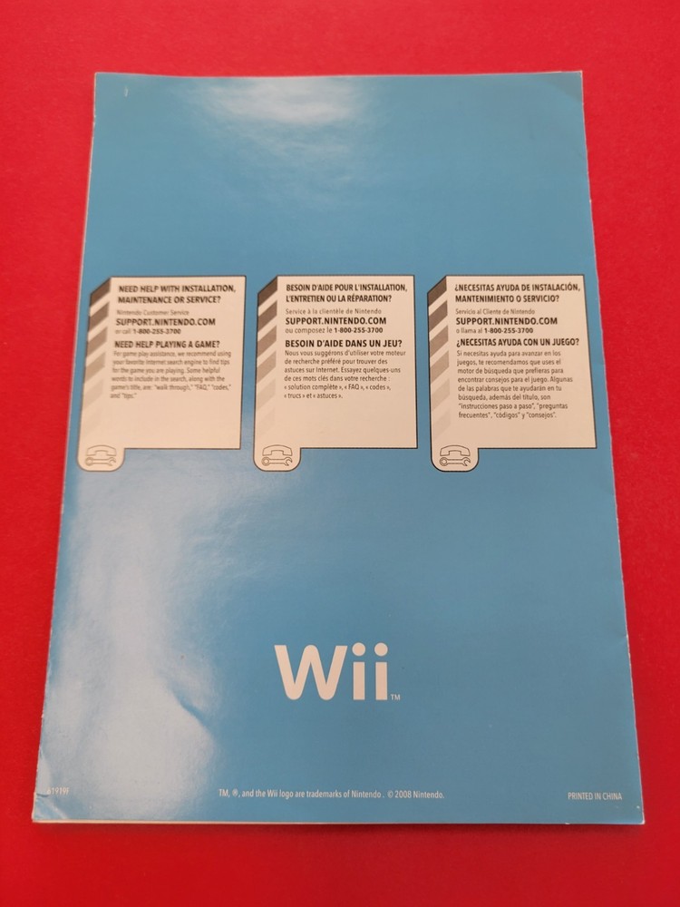 ¤ Wii Quick Setup Installation ¤ Manual Instruction Booklet Guide Authentic