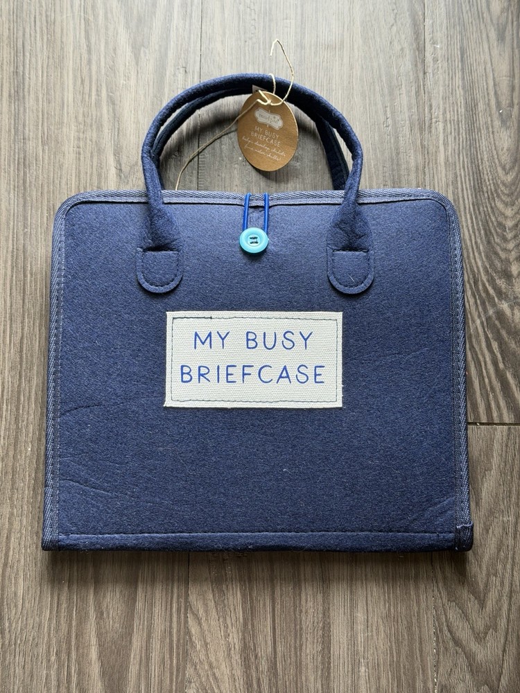 Mud Pie Blue My Busy Briefcase