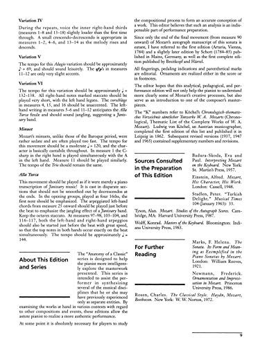 Sonata in A, K. 331 (Complete) (Alfred Masterwork Edition)