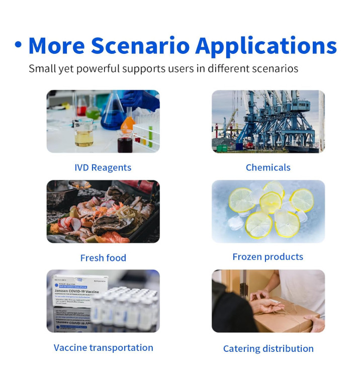 Wireless Temperature Data Logger Reusable Temperature Sensor USB-Free Thermomete