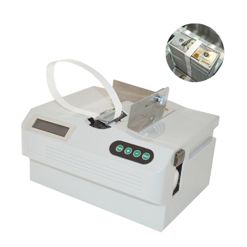 110V Automatic Mini Cross Tying Machine 2.5-15CM Binding Width, Up to 10CM Thick