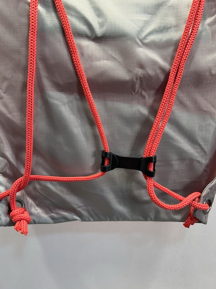 F&S, Field & Stream Water Resistant Drawstring Pack, Red/Grey