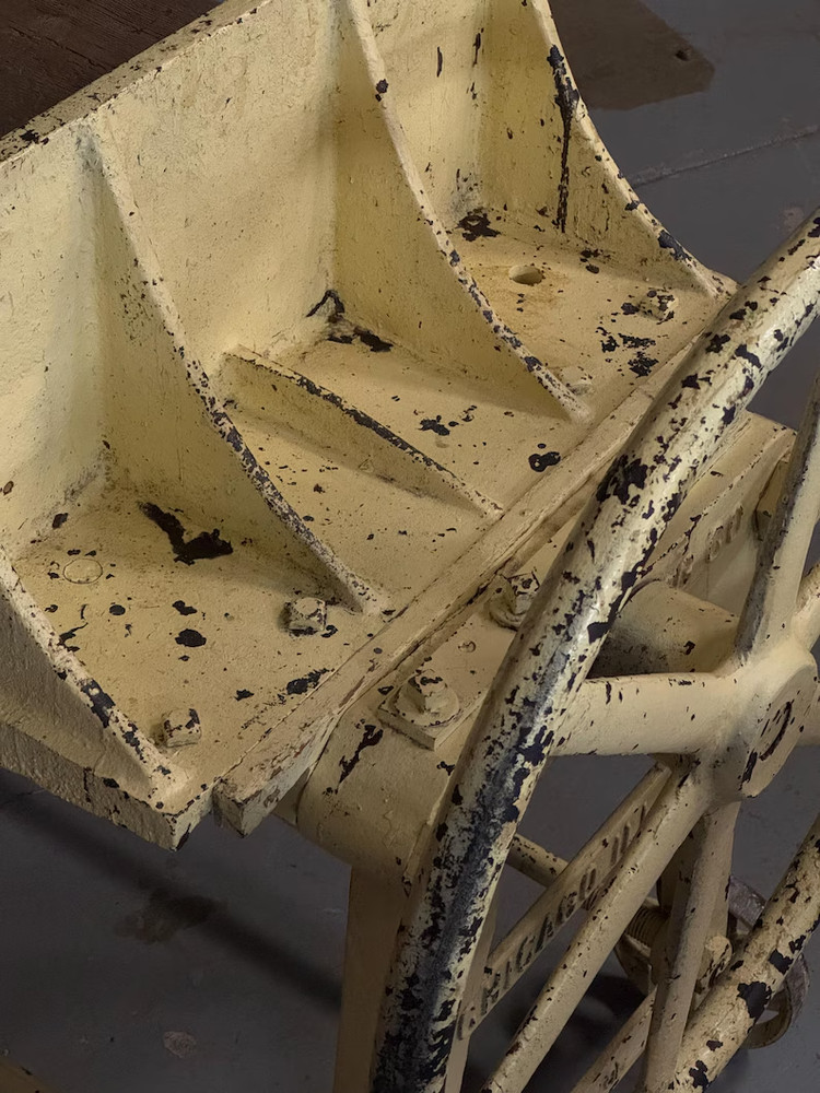 Antique Industrial Clamp Table