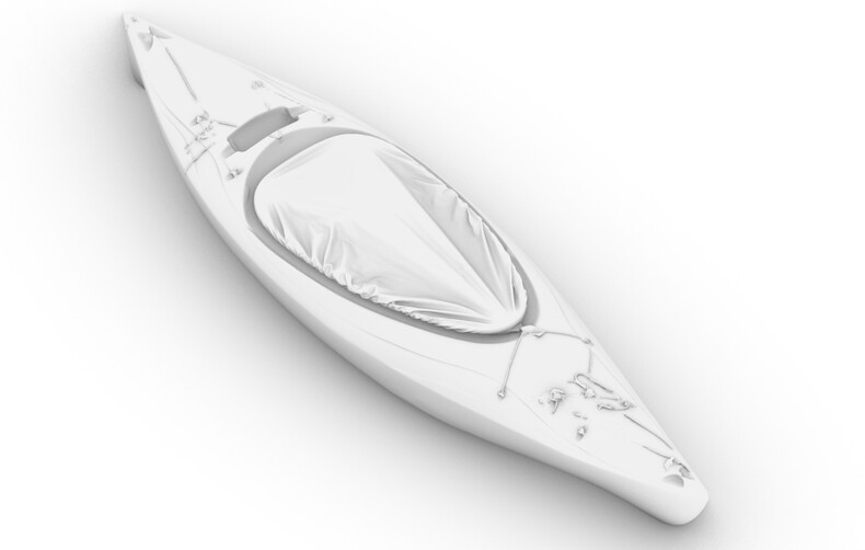 3D Printed 1/72 canoe Unpainted