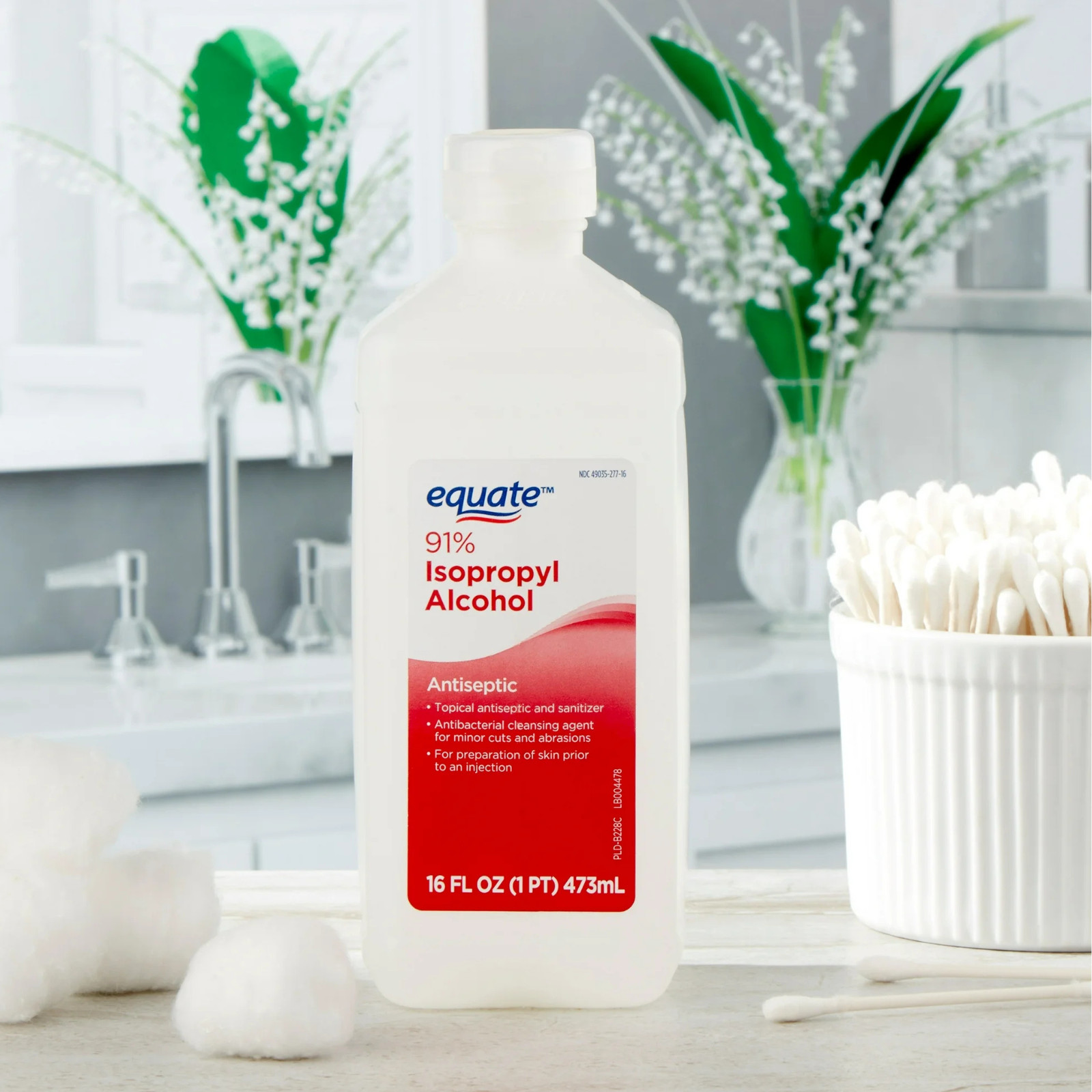 Isopropyl Alcohol 91% Liquid Antiseptic 16 fl oz