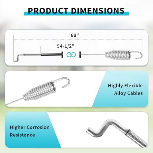 105-1845 Replacement Traction Control Cable Compatible with 22" Toro Recycler