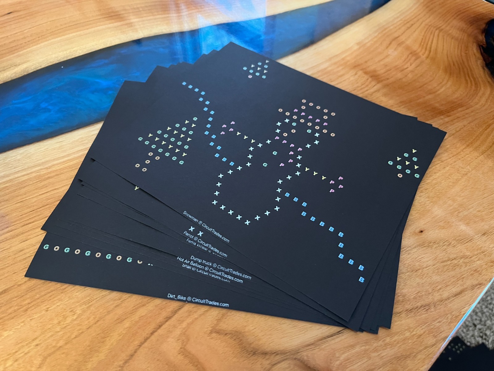 10x Template Pattern Refills for Basic Fun Lite Brite Ultimate Classic - 10 pack