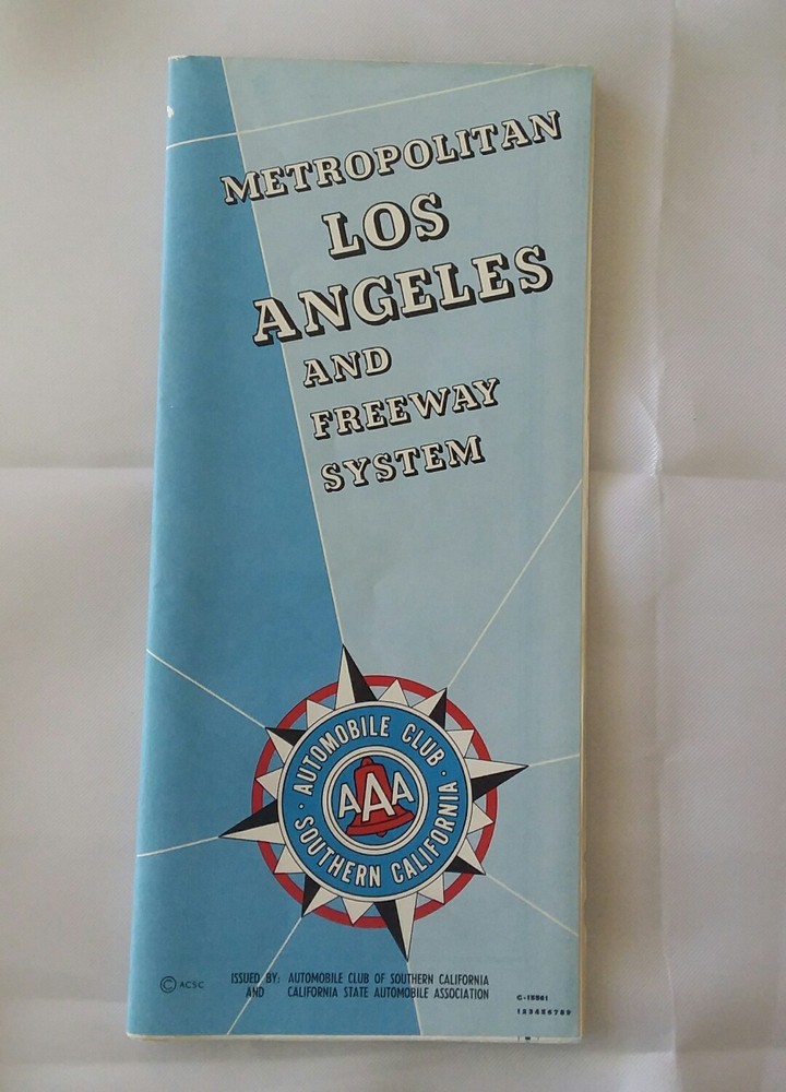 AAA Metropolitan Los Angeles & Freeway System Map