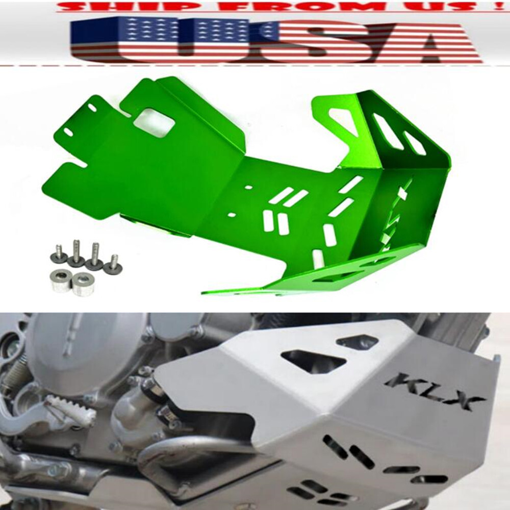 US! Green Skid Plate Engine Guard Protector For KAWASAKI KLX300 /R KLX250 /S/R