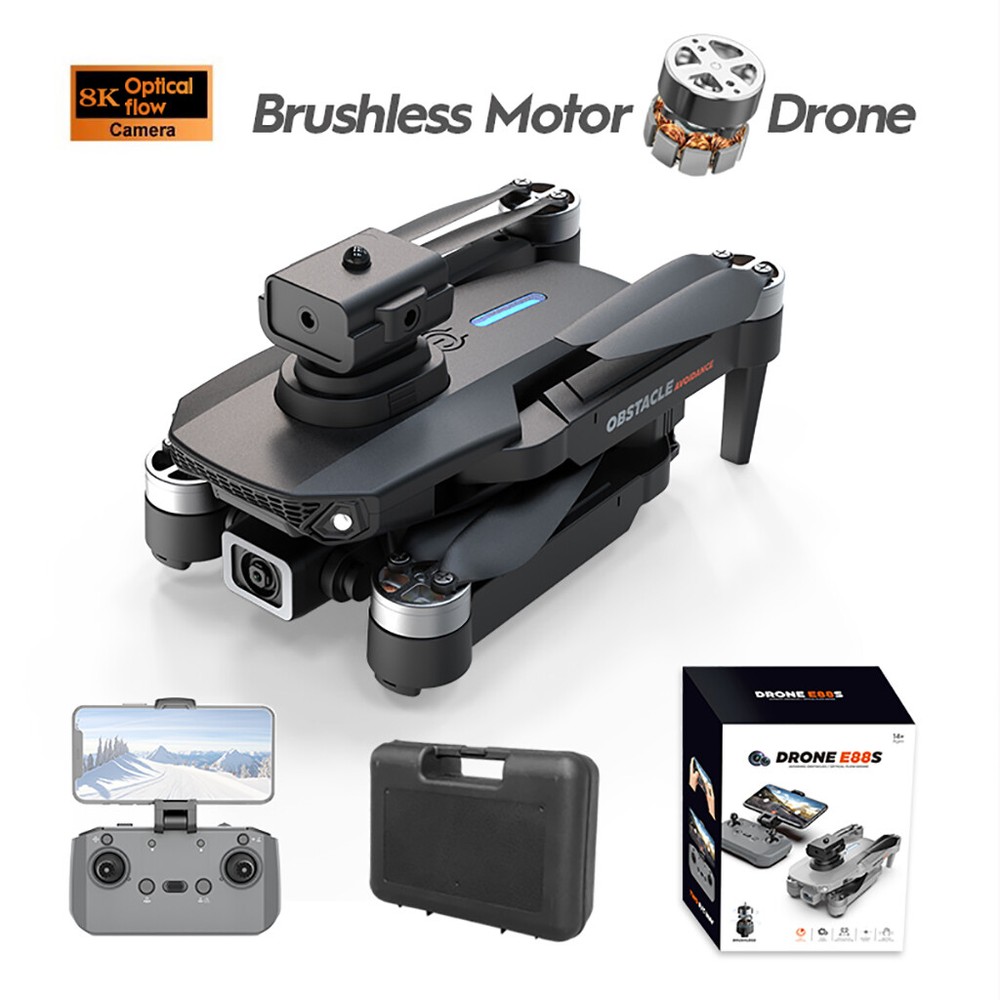 4k Dual Camera Drone E88S Brushless Obstacle Avoidance Optical Flow Positioning