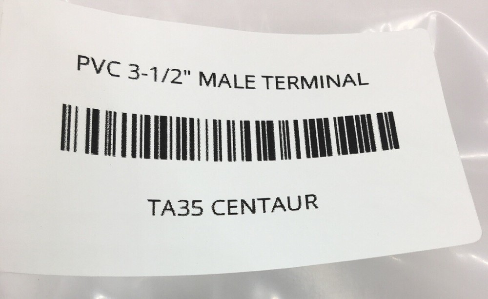 TA35 CENTAUR PVC 3-1/2" MALE TERMINAL ADAPTOR COUPLING FITTING