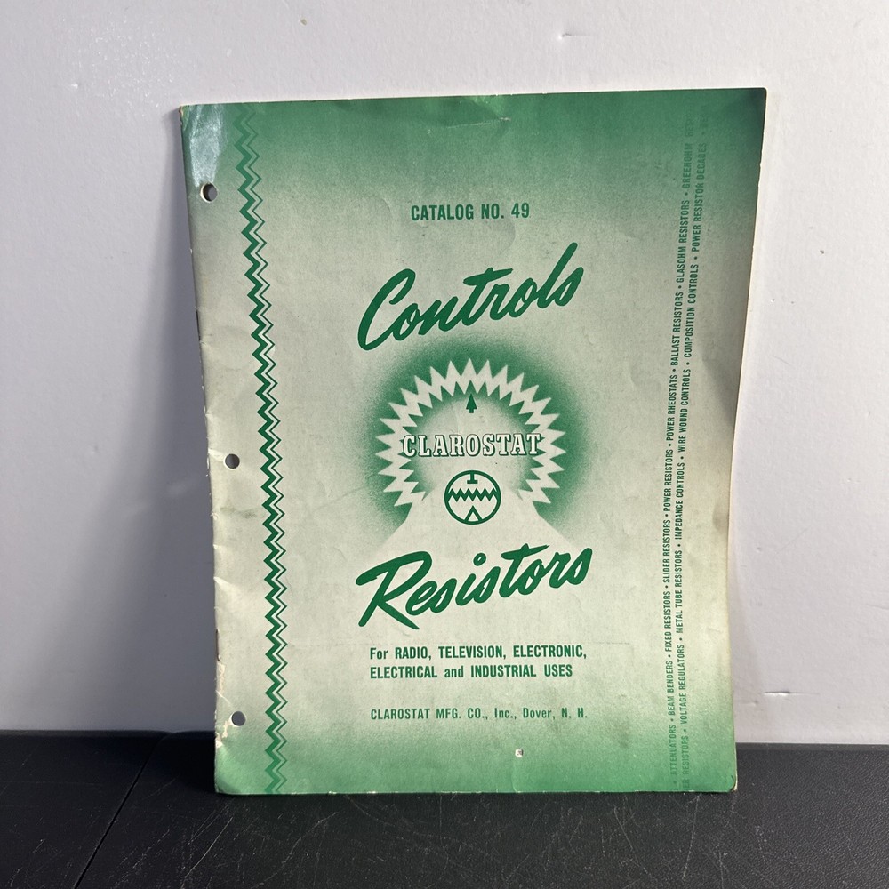 Controls Clarostat Resistors. Catalog No 49