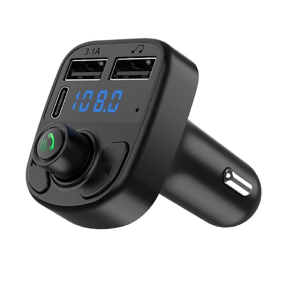 Bluetooth FM Transmitter Handsfree Car Kit Radio MP3 Q1K4 Adapter USB P2B2