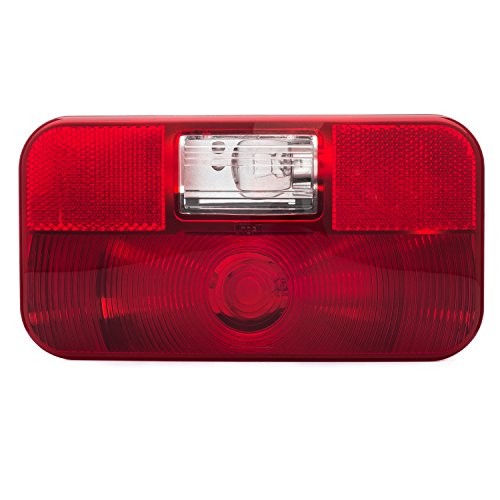 Red Surface Mount Light - Without License Bracket & Light Black
