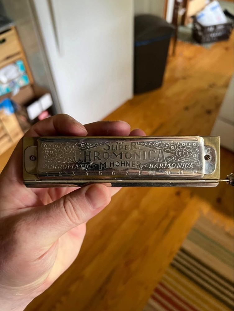 Vintage Hohner Super Chromonica Harmonica C