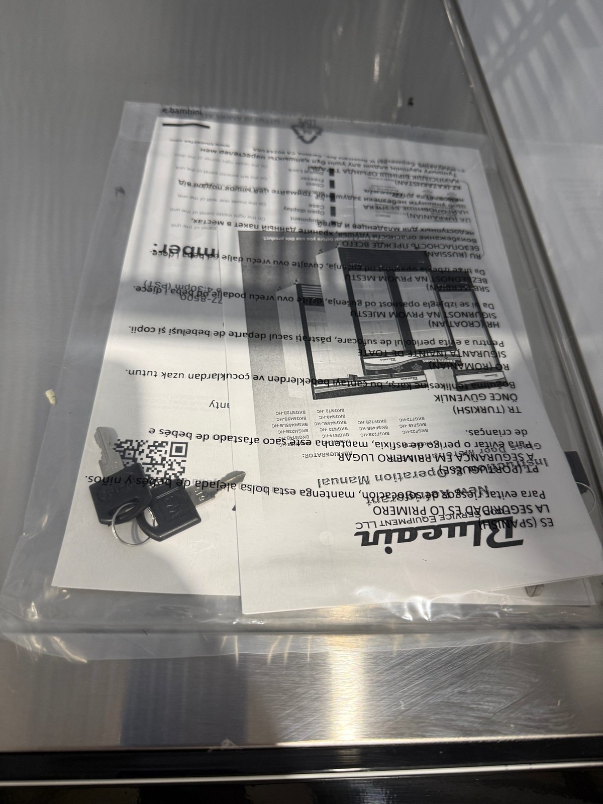 BLUEAIR BKGF49-HC TWO GLASS DOOR MERCHANDISING FREEZER