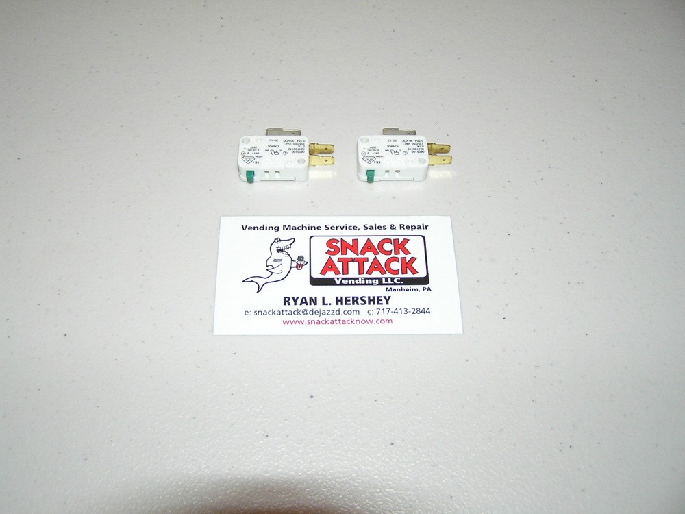 DIXIE NARCO VENDING MACHINE (2) "LIVE DISPLAY" / "COKE FRONT" SELECTION SWITCHES