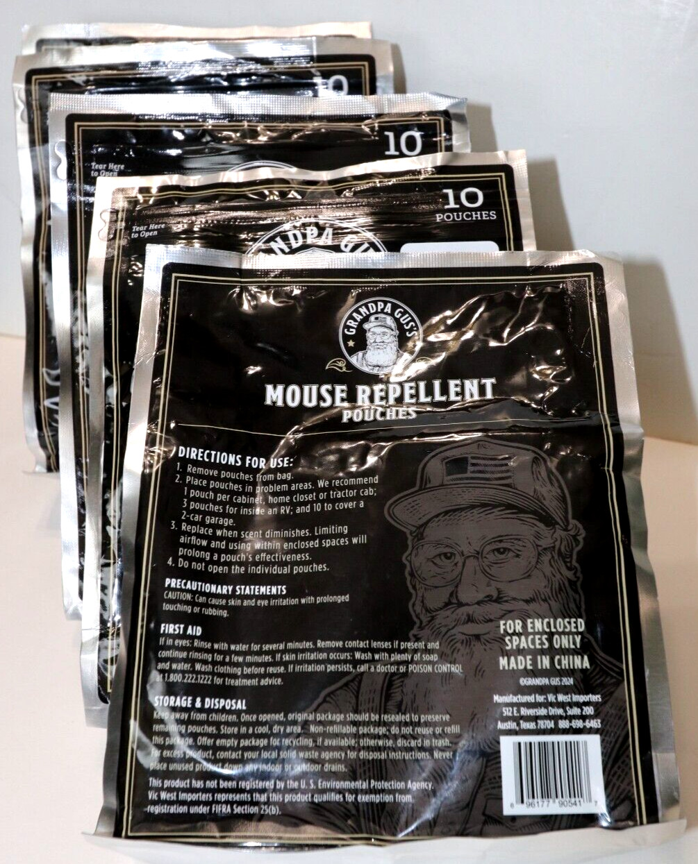 Grandpa Gus's Extra-Strength Mouse Pouches (5 bags of 10 pouches each)