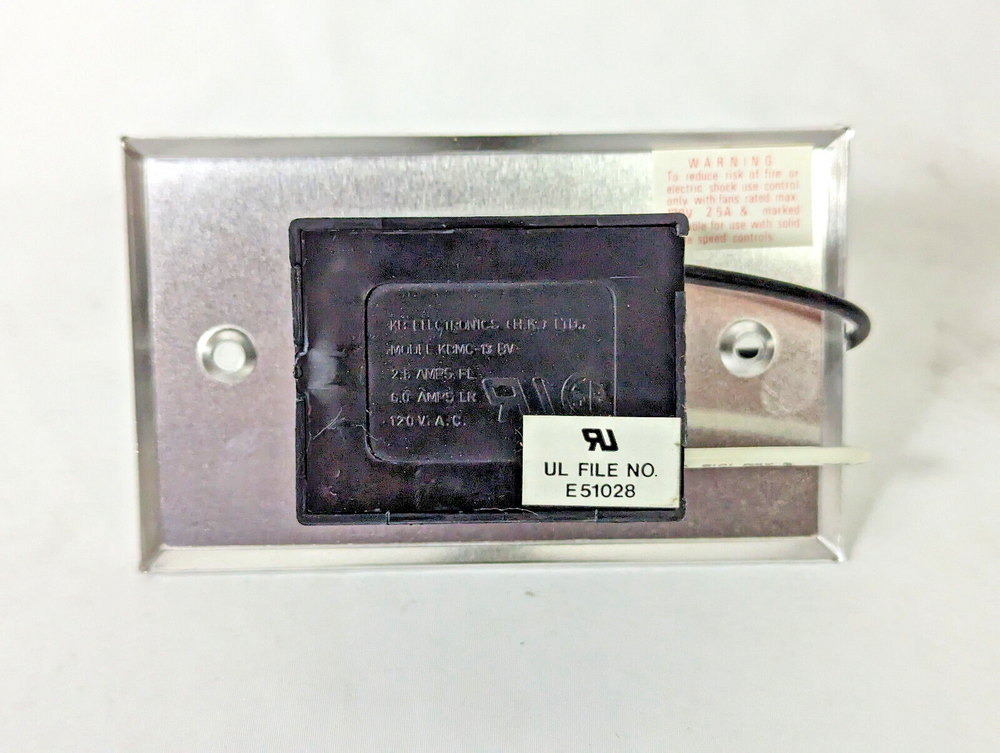 KB Electronics LT-30 KBMC-13BVK 2.5A 120VAC Wall Mount Speed Control Unit
