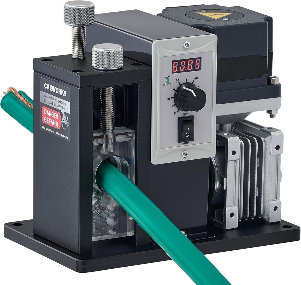 200W Automatic Wire Stripper Machine, Speed Adjustable Electric Wire Strippin...