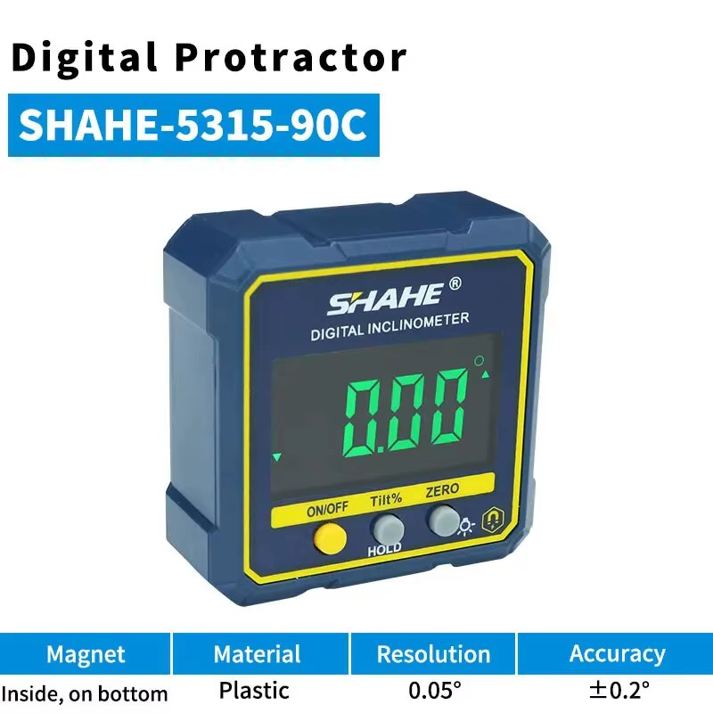 Digital Angle Gauge Magnetic Protractor Inclinometer Level Angle Finder Angle Cu