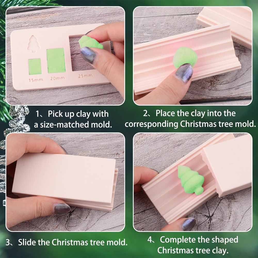 Polymer Clay Bead Roller Set, Christmas Tree Bead Roller Polymer Clay Roller ...