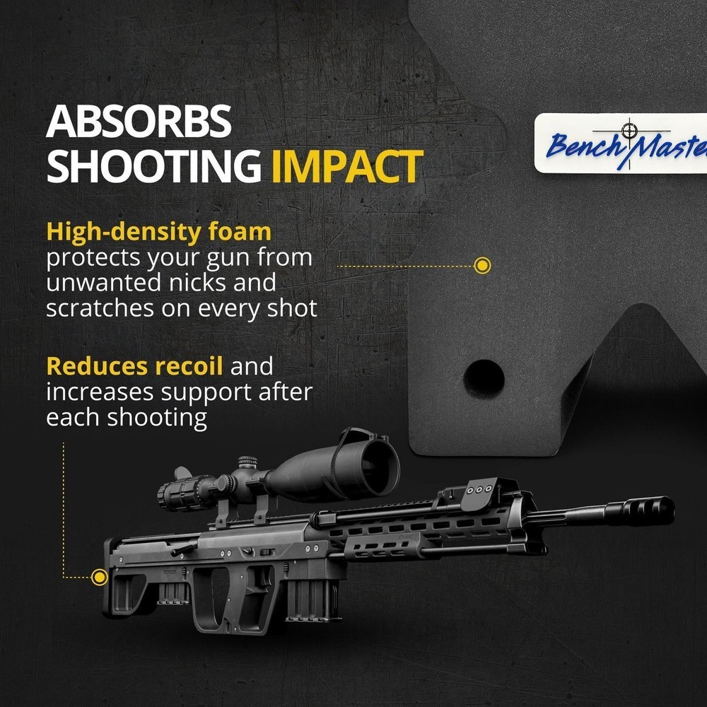 BenchMaster X-Block Shooting Rest, Multiple Sizes, Precision-Enhancing Rifle...