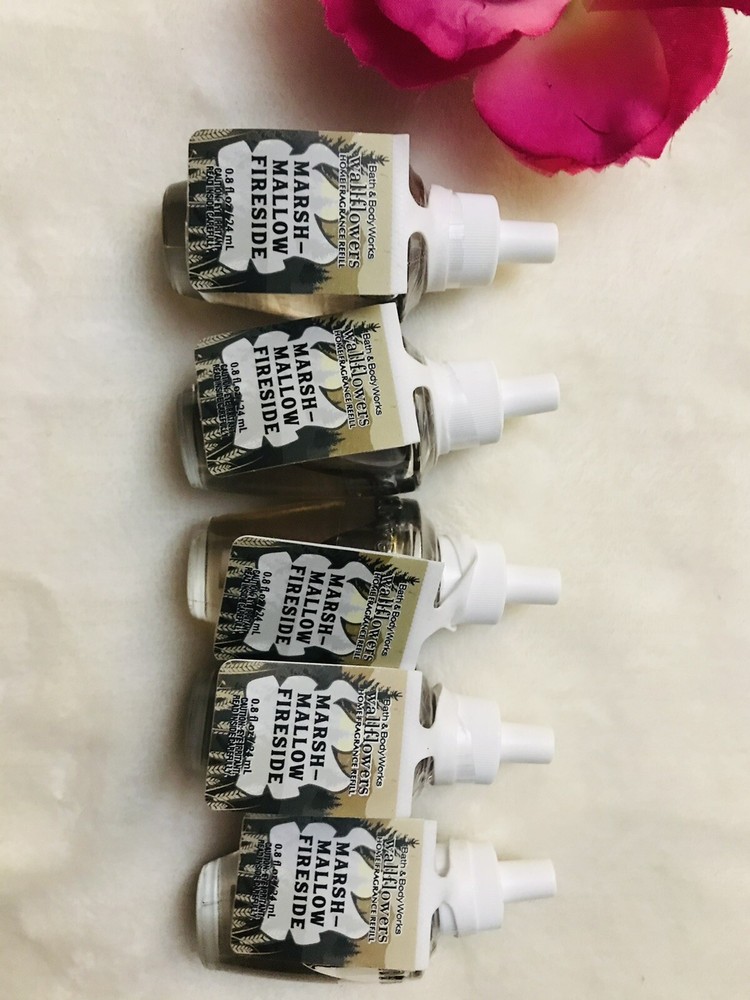 10 Bath & Body Works Wallflowers Marshmallow Fireside Diffuser Refill Bulbs