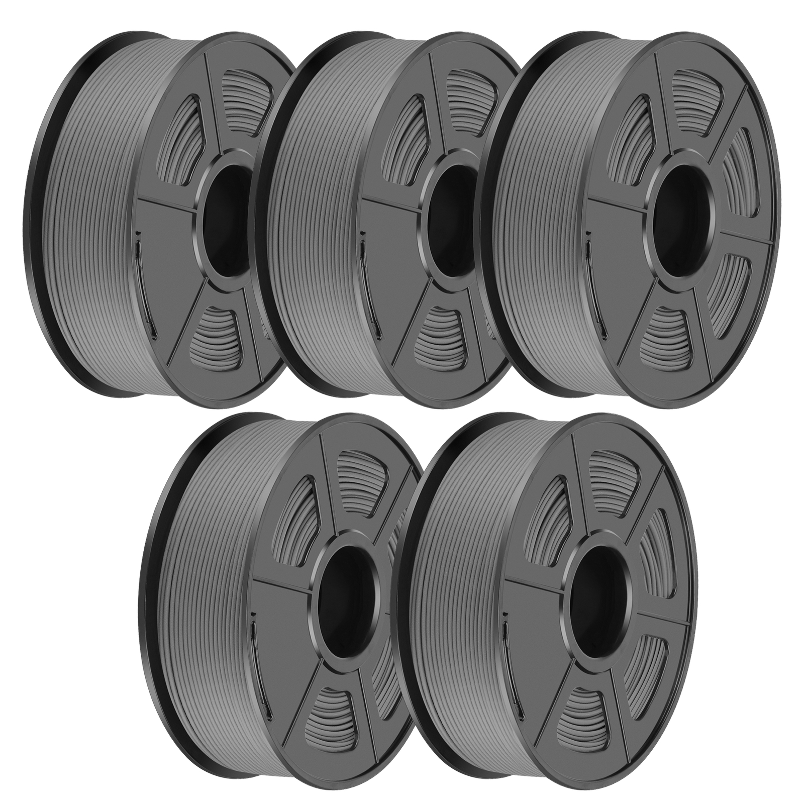 SUNLU 5×1KG PLA Matte PLA+ PLAMETA PETG SILK ABS 3D Filament Combo