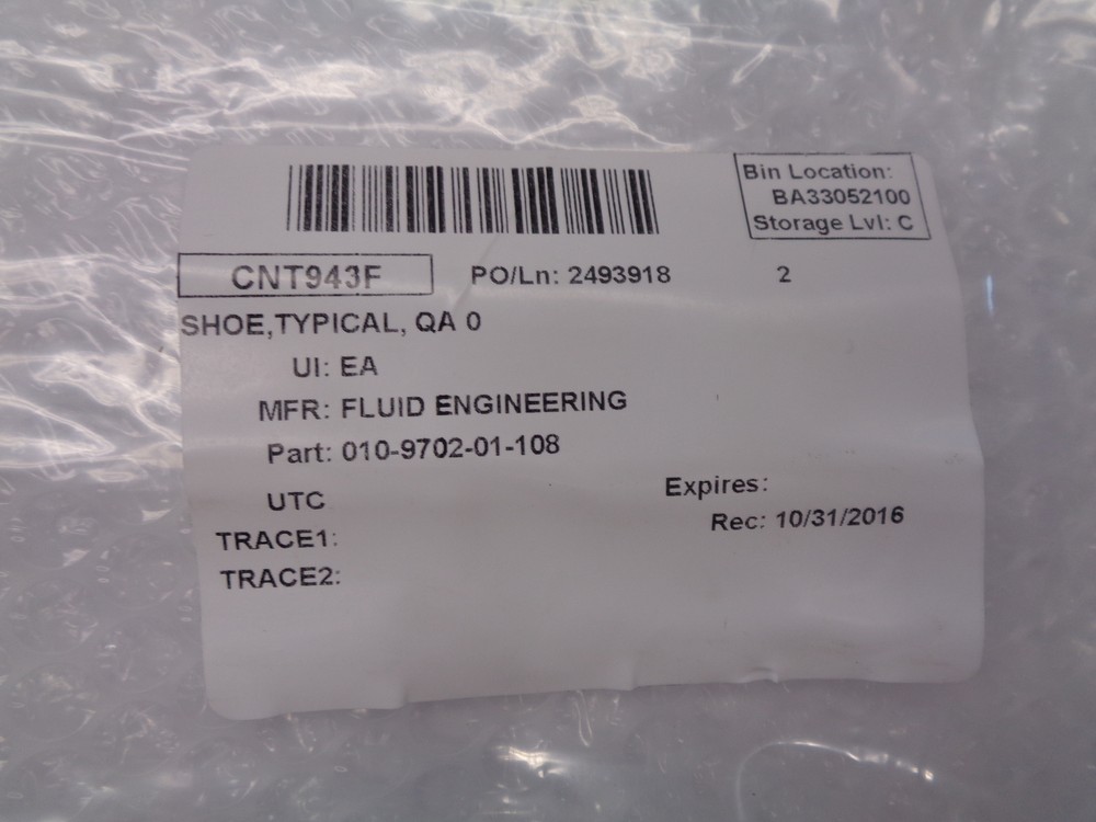 FLUID ENGINEERING 010-9702-01-108 SHOE NSNP
