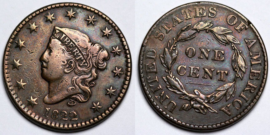 1822 Large Cent