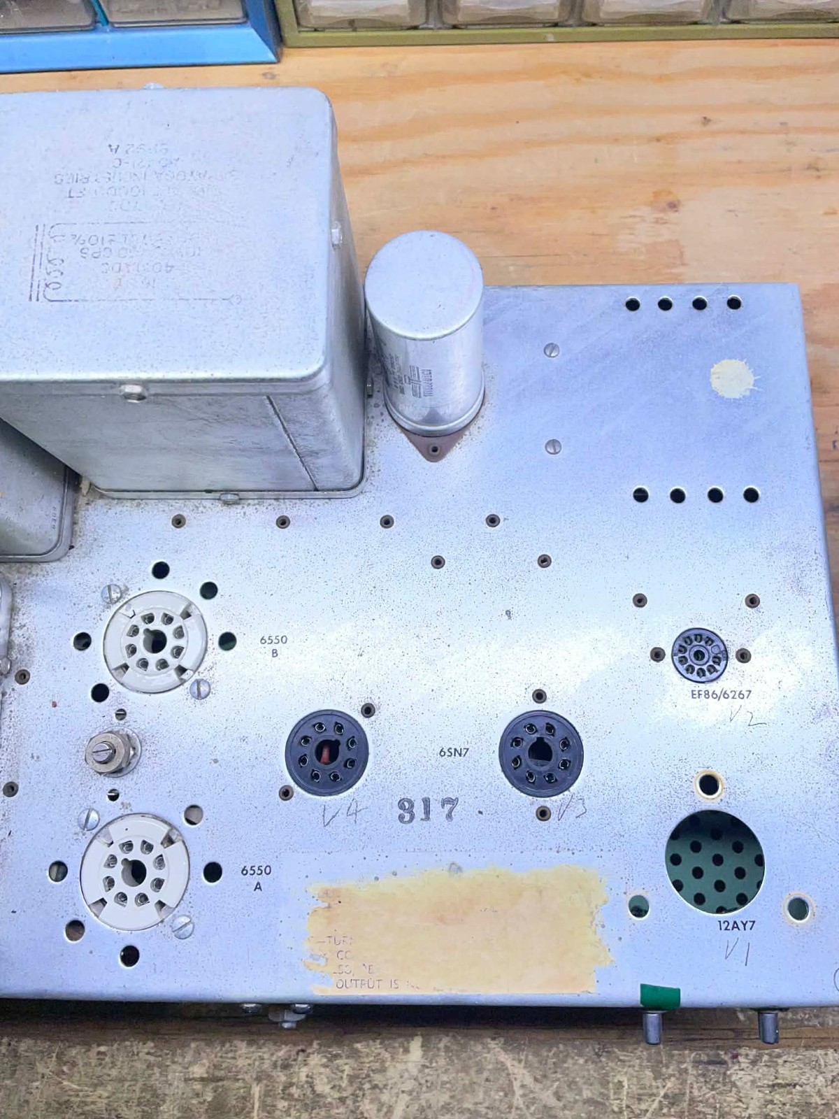 Vintage Allen Organ 75 Monoblock Tube Amplifier FOR PARTS RARE MAKE OFFER