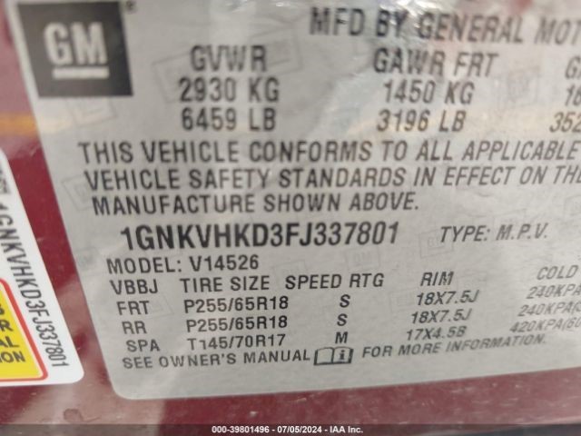 A/C Selector Switch fits 2015 Chevrolet Traverse front automatic opt CJ2 G