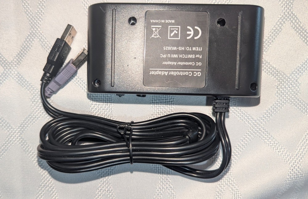EVORETRO 4 Port Adapter for Gamecube Controller Wii U, Switch, and PC USB