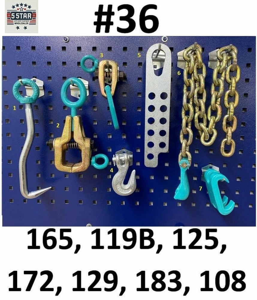 SET#36 - 7 Piece value set AUTO BODY FRAME MACHINE PULLING CLAMPS TOOLS