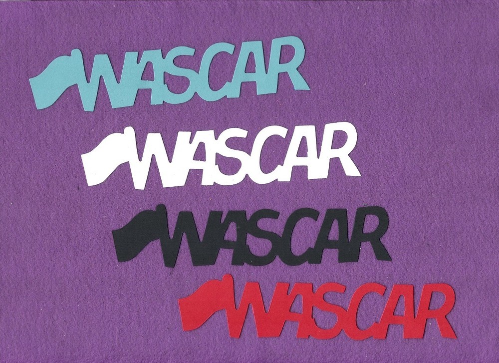 NASCAR  word die cuts